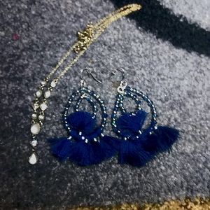 Necklace ear rings